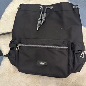 Versace black backpack
